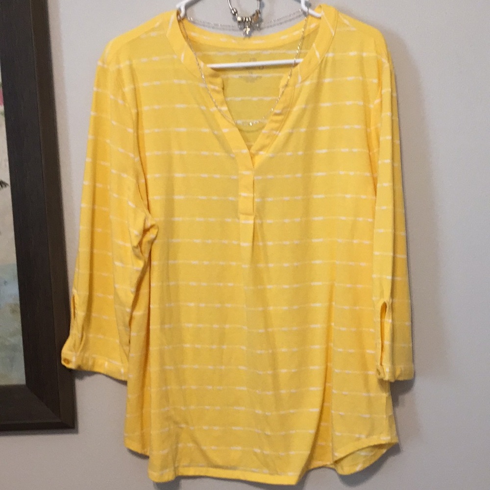Sporty top by Coral Bay.  Size 1X.  Top is new